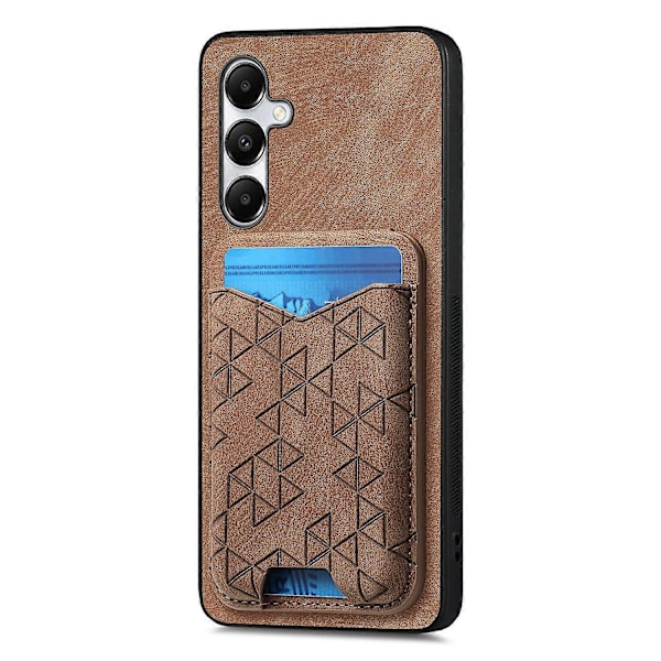 Til Samsung Galaxy A05s 4G Etui med Præget Mønster, Kortholder, Støttefod, Læder Bagside Cover Multicolor Style F