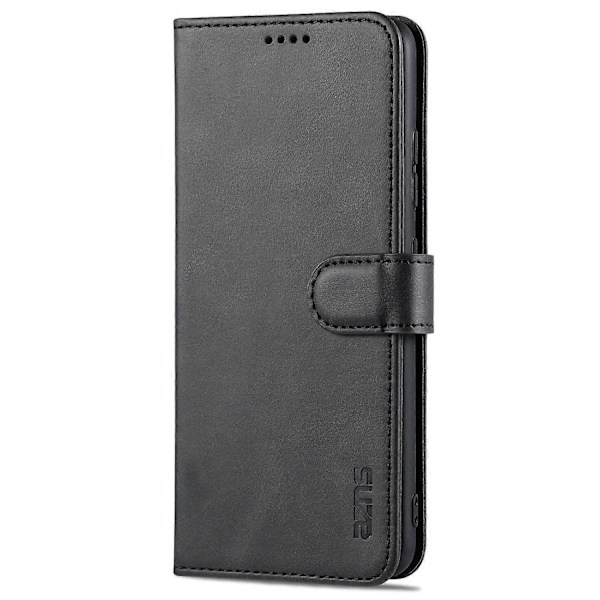 AZNS PU Læder Wallet Stand Telefon Cover Shell til Samsung Galaxy A32 4G (EU Version) Multicolor Style B