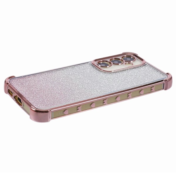 For Samsung Galaxy S23 FE TPU-deksel Glitter Gradient Elektroplettert Anti-Fall Telefonskall Multicolor Style C