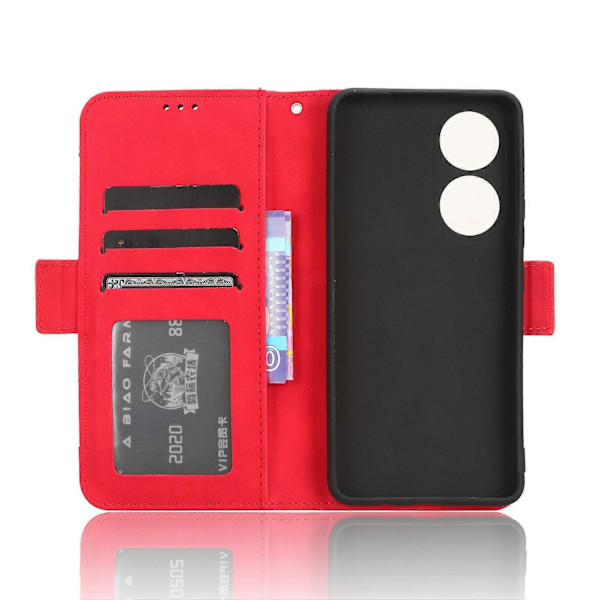 Til vivo Y100 5G/T2 5G Multipla Kortpladser PU Læder Telefon Etui Stativ Pung Cover Multicolor Style C