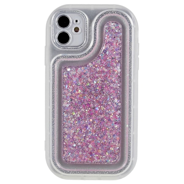 Glitter Sparkle Epoxy TPU-telefonfodral skyddande skal för iPhone 11 6,1 tum Multicolor Style A