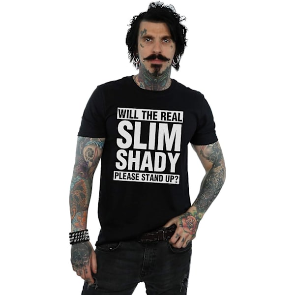Eminem mäns Real Slim Shady T-shirt Vuxen S-3xl Txu68 Black L