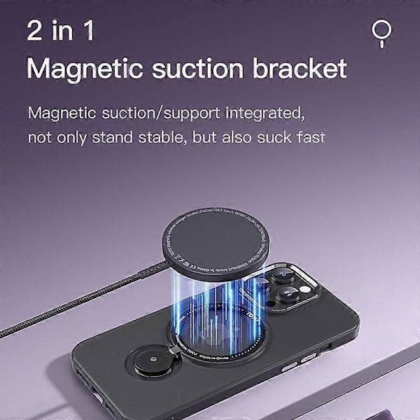 TOTU AA-197 Skal för iPhone 14 Pro Kompatibelt med MagSafe PC+TPU Ställ Telefonfodral Multicolor Style A