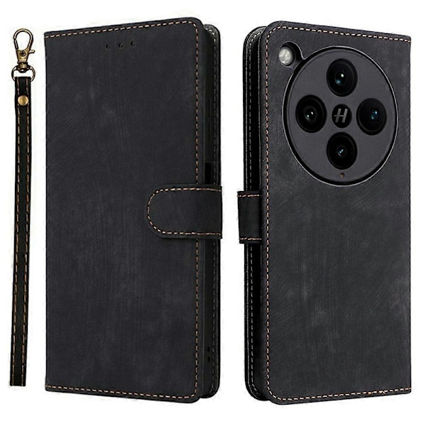 Til Oppo Find X8 Pro 5G Wallet Case RFID-blokering PU Læder Cover Stand View Multicolor Style A