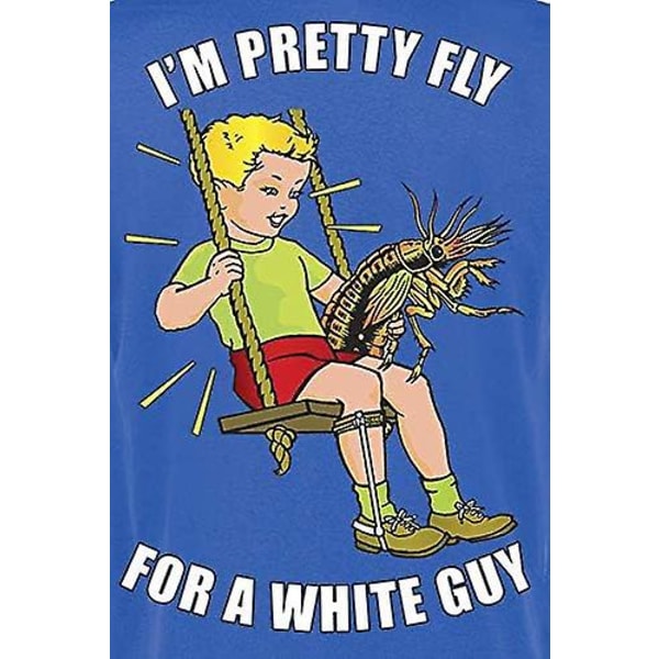The Offspring T-shirt Pretty Fly White Guy Band Logotyp Officiell Herr Blå Storlek Blue XXL