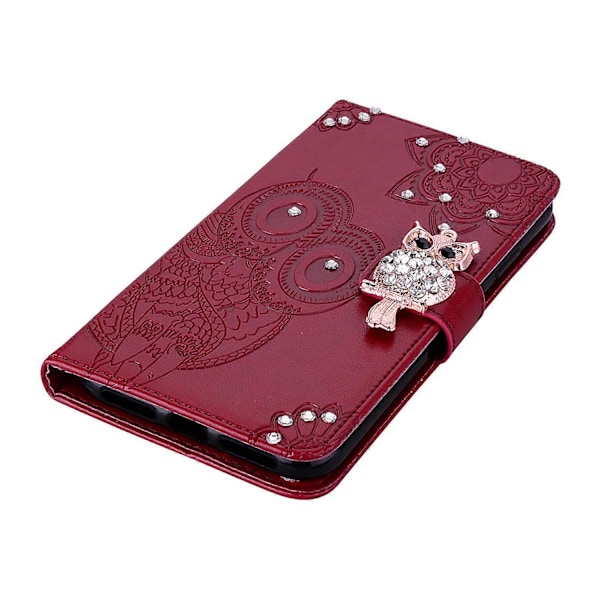 Samsung Galaxy A05s 4G -kotelo, strassikoristeinen nahkainen puhelinlompakkokotelo jalustalla Multicolor Style F