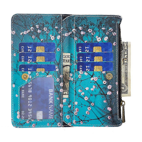 BF03 Lynlåspung i PU-læder med mønstertryk til Xiaomi Redmi Note 13 Pro 5G/Poco X6 5G Multicolor Plum Blossom