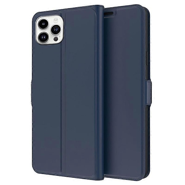 Skyddsfodral för iPhone 15 Plus PU Läder Ställ Kortplats Telefonfodral Multicolor Style C