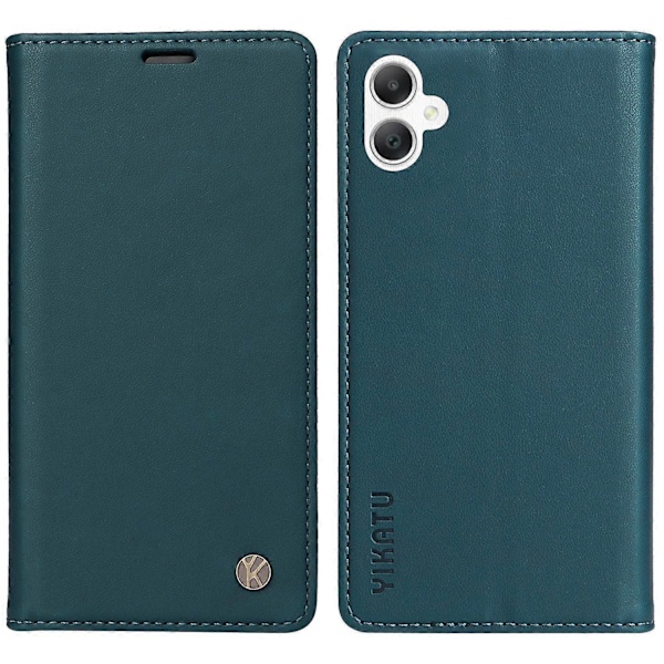 YIKATU YK-001 Fodral för Samsung Galaxy A06 Ställ Läder Telefonskydd Stark Magnetisk Stängning Multicolor Green