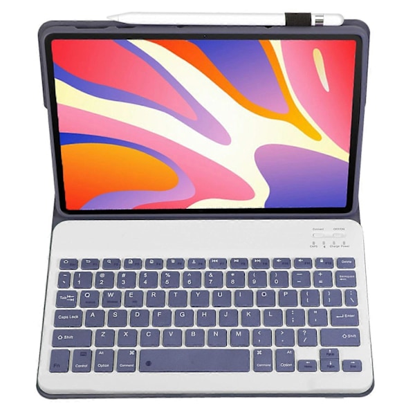 AH17 Suojakotelo Huawei MatePad 11.5 -tabletille irrotettavalla Bluetooth-näppäimistöllä, nahkainen jalustakansi Multicolor Purple