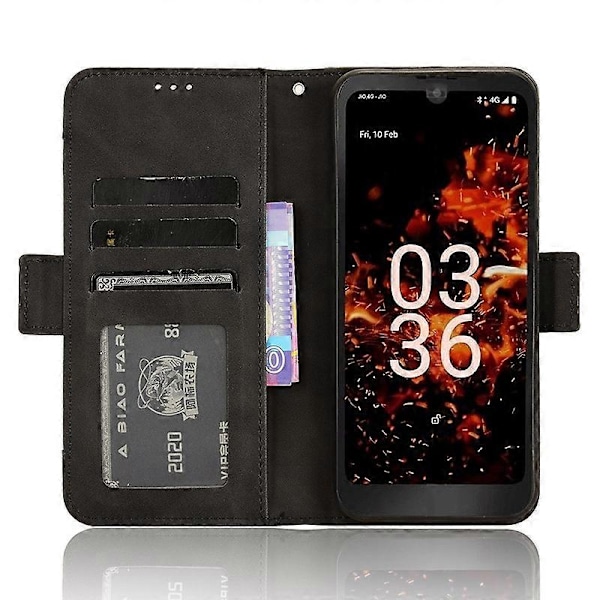 Orbic Fun+ 4G -kotelo, naarmuuntumaton PU-nahkainen puhelinlompakko folio flip -suojus Multicolor Style C