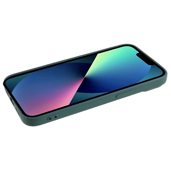 Mjukt TPU-skal med kameraskydd för iPhone 13 6,1 tum, mjukt fiberfoder, gummerat skydd Multicolor Style C