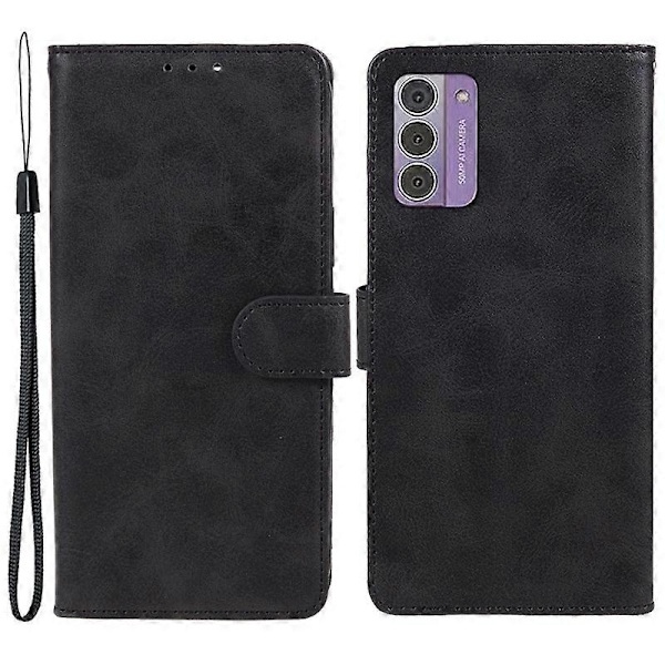 PU Læder Shell til Nokia G42 Kalvetekstur Cover Wallet Stand Magnetisk Lås Telefon Cover Multicolor Style A