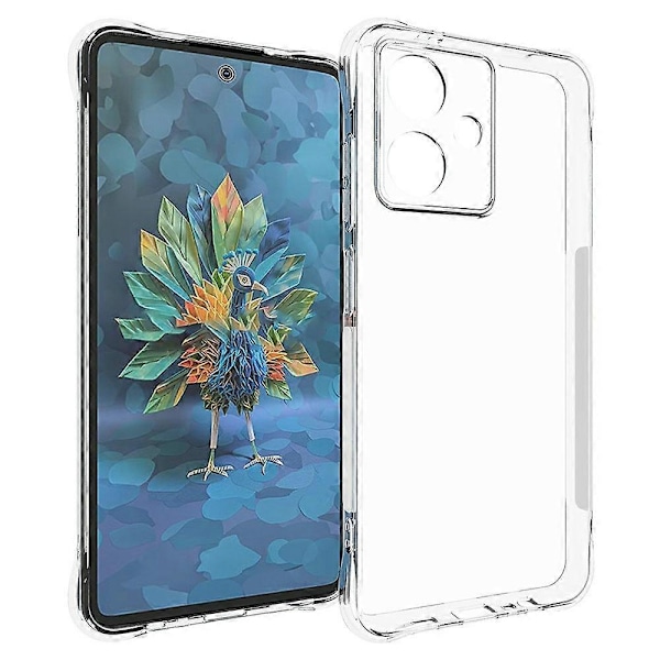 För HMD Crest 5G TPU Telefonfodral Halkfritt Transparent Mobilskal