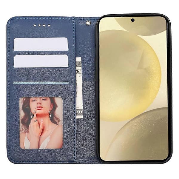 Til Galaxy S24 Telefon Cover Multicolor Blue