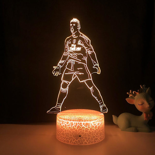 Ny Basketballspiller Natlampe 3D Illusion LED Lampe Med Fjernbetjening Bedste Fødselsdagsgave Til Sportselsker --- A4crack Seat
