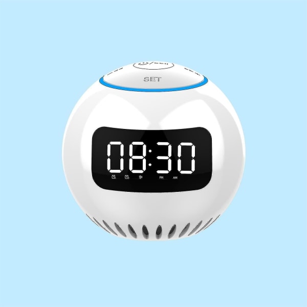 Bluetooth väckarklocka o Trådlös Bluetooth högtalare Bärbar Mini Dual Alarm