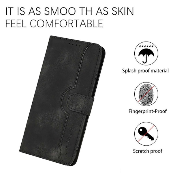 YX003 Plånboksfodral i PU-läder med Ställ för Samsung Galaxy A54 5G, Präglat Mönster Multicolor Style D