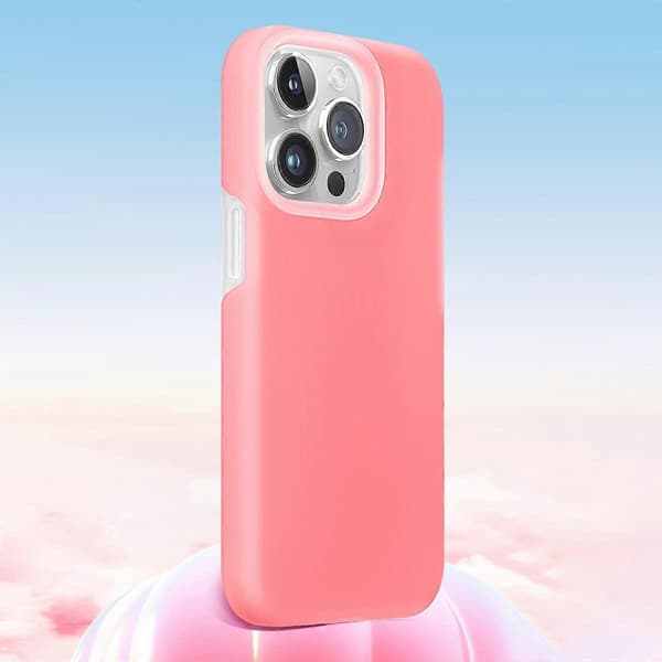 XUNDD Jelly Series Skal för iPhone 15 Pro Max Mikrofiberfoder Flytande Silikon+PC Baksida Multicolor Style C