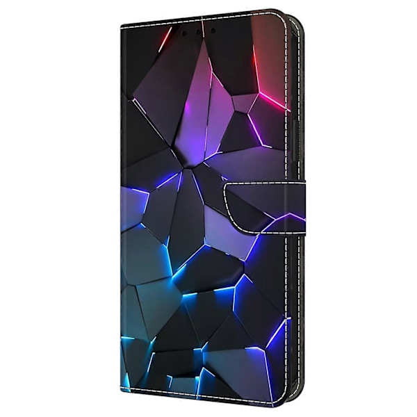 Skal för iPhone 16 Mönstertryckt Skyddande Fodral TPU+PU Läder Flip Telefonfodral Multicolor Style G