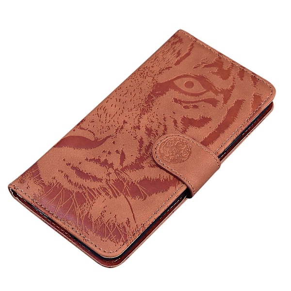 Til Samsung Galaxy A06 Etui Tiger Prægning Læder Wallet Telefon Cover Multicolor Style D