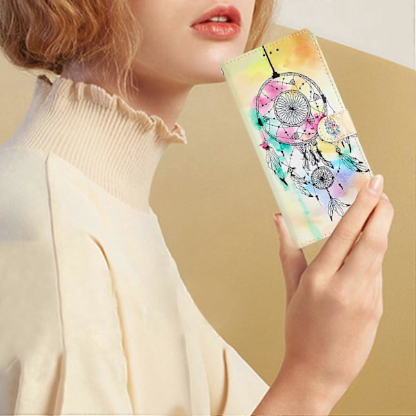 Plånboksfodral för Samsung Galaxy A15 5G PU Läder Mönstertryck Telefonskal Multicolor Style H