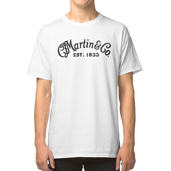 C. F. Martin Gitarer Svart T-skjorte white M