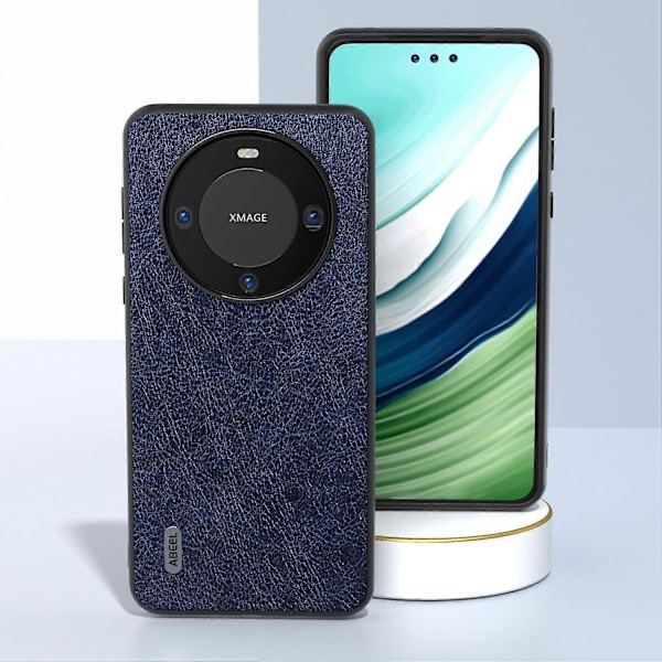 För Huawei Mate 60 Pro Mobilskal Retro Litchi Textur Läderbelagd TPU+PC Fodral Multicolor Style A