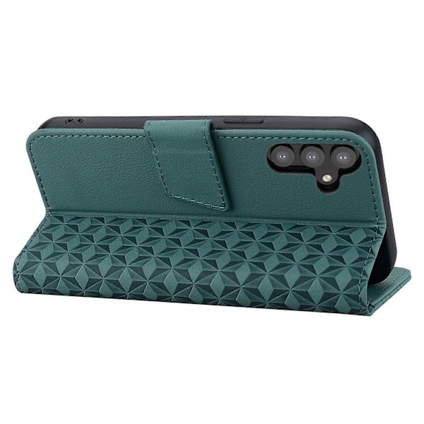För Samsung Galaxy A34 5G Fodral Rombmönstrat PU Läder Plånboksfodral Multicolor Style B