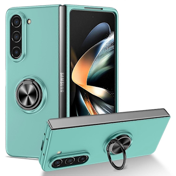 För Samsung Galaxy Z Fold5 5G Ring Kickstand Mobilskal Stöd Bilhållare Hårt PC Skyddande Skal Multicolor Style G