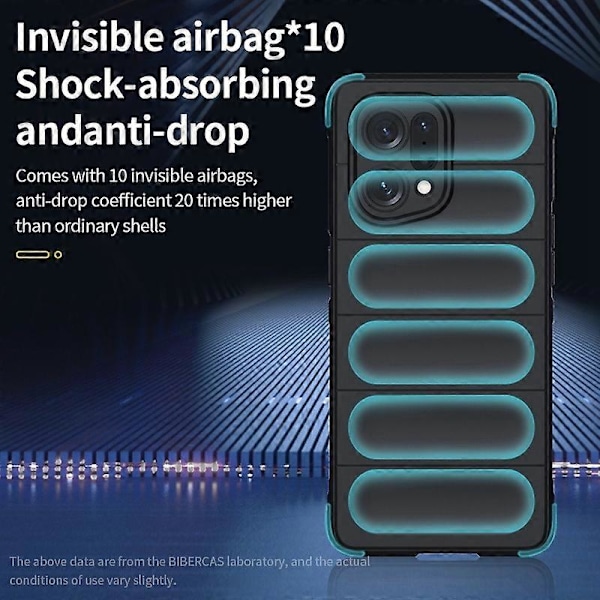 Stöttåligt Flexibelt Mjukt TPU Halkskydd Kant Mobiltelefon Skydd Robust Baksida Skal för Oppo Find X5 Multicolor Style D