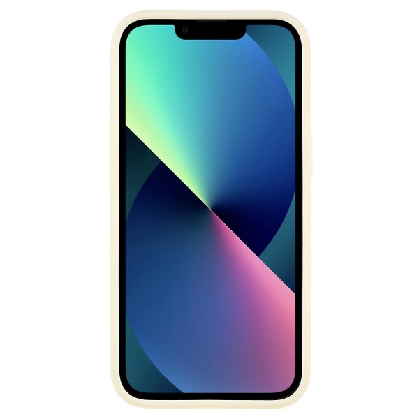 IPhone 15 iskunkestävä puhelinkotelo, karkkivärinen TPU+akryyli, pehmeäpintainen suojakuori Beige