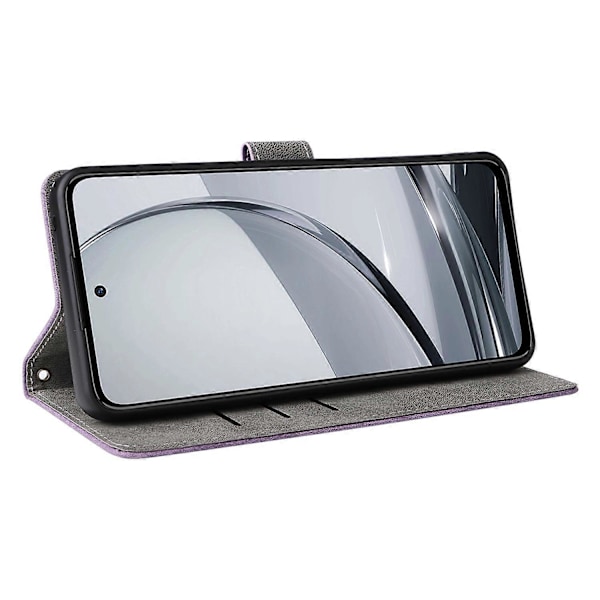 Til ZTE nubia Focus Pro Wallet Case RFID-blokering PU Læder Cover Stand View - Grøn Multicolor Purple