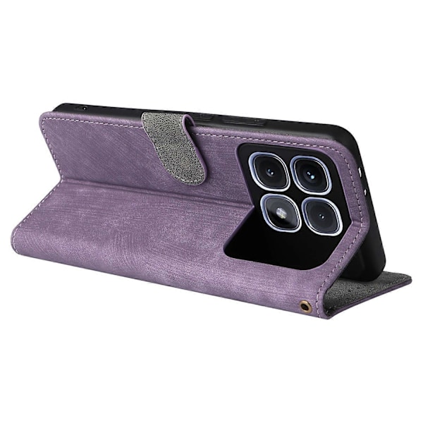Til Xiaomi Redmi K70 Ultra Etui RFID Blokerende PU Læder Telefon Wallet Cover Multicolor Style C