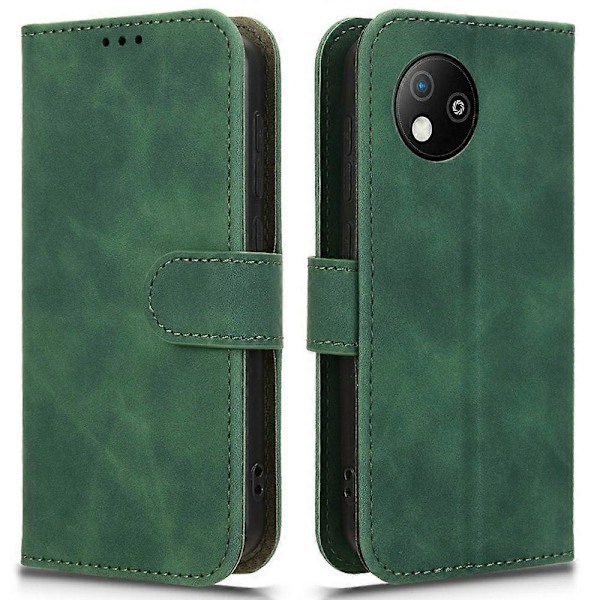 Læderetui til ZTE Blade A35 Lite, hudvenligt anti-drop flip-telefoncover med pung Multicolor Style C