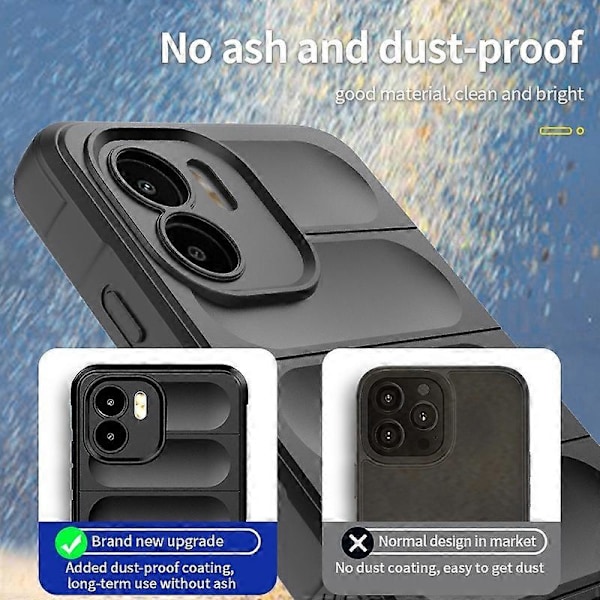 Til Xiaomi Redmi A1 4G/A2 4G TPU Anti-fingeraftryk Mobiltelefon Bagcover Beskyttelse mod fald Telefonetui Multicolor Style G