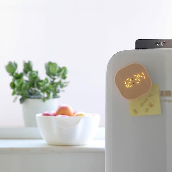 Digital väckarklocka. Multifunktionell Magnetisk Led Smart Sensor Söt väckarklocka för barn Rosa