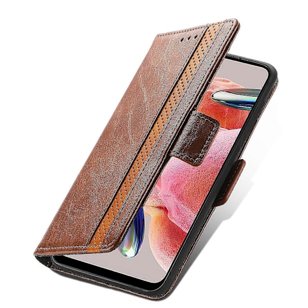 CASENEO 002-serien Fodral för HMD Pulse Pro Ställ Plånbok Splitsad PU Läder Omslag- Multicolor Dark Brown