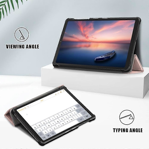 Trefaldigt Läderfodral med Ställ för Samsung Galaxy Tab A7 Lite T220/T225 8,7-tum Multicolor Style E