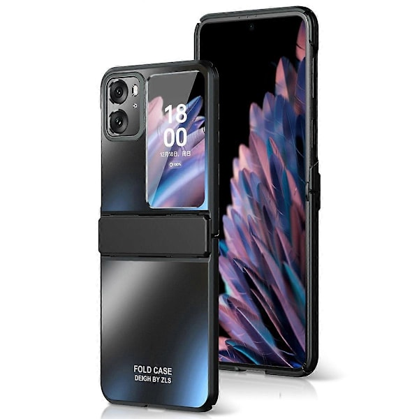 För Oppo Find N2 Flip 5G PC Telefonfodral Matt Elektroplätering Anti-repor Mobiltelefonskydd Multicolor Style B