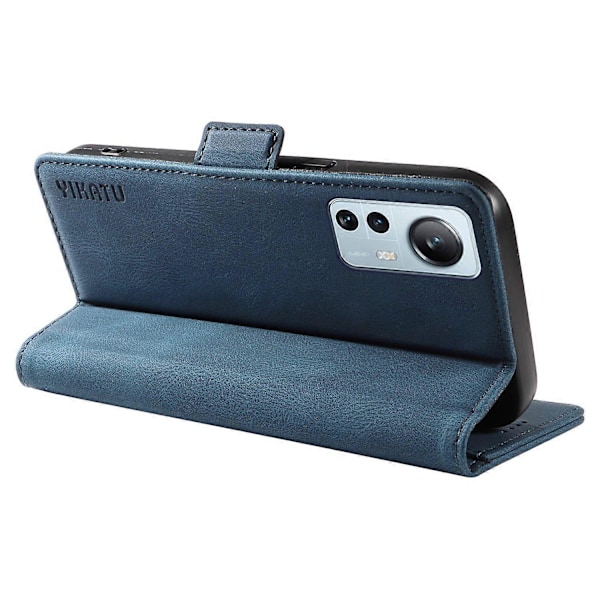 YIKATU YK-005 Xiaomi 12 Lite 5G -puhelimelle ihonmyötäinen PU-nahkainen suojakotelo jalustalla ja lompakolla Multicolor Style A