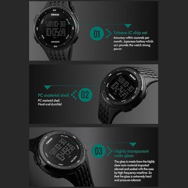 Skmei 1219 Men multifunktions elektronisk watch Blue