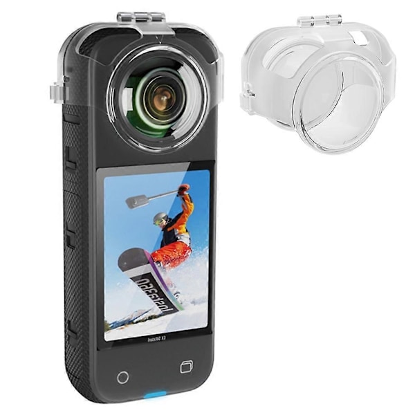Typ A STARTRC 1111418 För Insta360 X3 PC Skyddande Linsskydd Transparent Anti-fall Kameraobjektiv