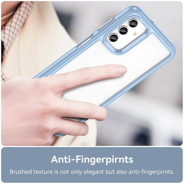 För Samsung Galaxy A13 5G/A13 4G/M13 5G/A04s TPU+Akryl Hybrid Mobilskal Skyddande Baksida Multicolor Style H