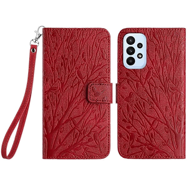 Læder Wallet Telefon Cover til Samsung Galaxy A33 5G Etui Stand Shell Multicolor Style E