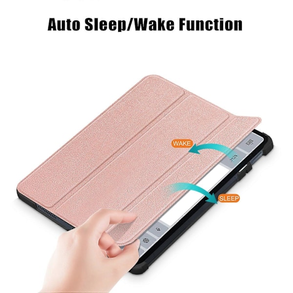 Til Xiaomi Pad 6 Tri-fold Stand Tablet Cover Magnetisk Smart PU Læder Folio Cover Multicolor Style D