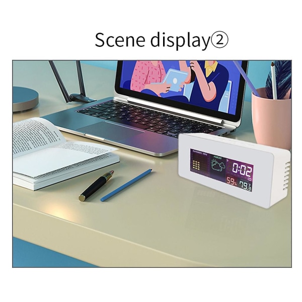 Väderstationsklocka Lcd-display Dc & batterier Strömförsörjning Wake Up Clock