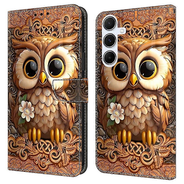 Til Samsung Galaxy A36 5G/A56 5G Mønsterprintet Beskyttelsescover TPU+PU Læder Flip Telefon Multicolor Style I