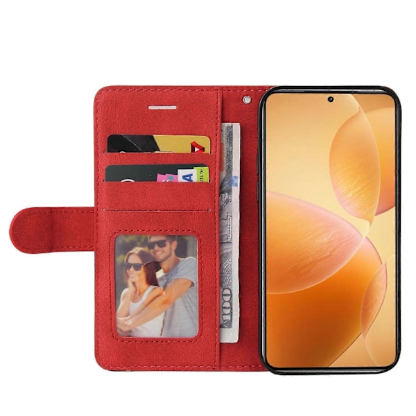 KT Leather Series-1 Xiaomi 14T Pro -puhelinnahkakotelo, värillinen, lompakkoteline Multicolor Style D