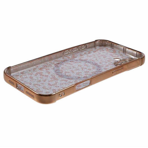 Skal för iPhone 16 Plus Kompatibelt med MagSafe Glittrigt Leopardtryck Transparent TPU-telefonskal Multicolor Style E